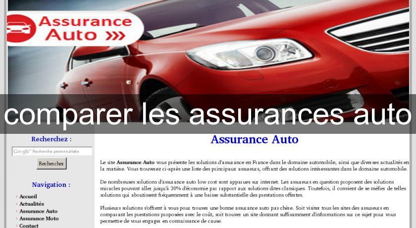 découvrez comment comparer les assurances auto pour trouver la meilleure couverture au meilleur prix. profitez de conseils pratiques et d'outils efficaces pour faire le bon choix et protéger votre véhicule en toute sérénité.