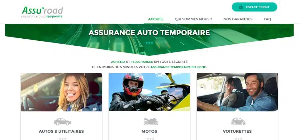 découvrez notre assurance voiture temporaire, une solution flexible et adaptée pour tous vos déplacements. profitez d'une couverture rapide et efficace, que ce soit pour un weekend ou un voyage prolongé. roulez en toute tranquillité grâce à nos garanties sur mesure.