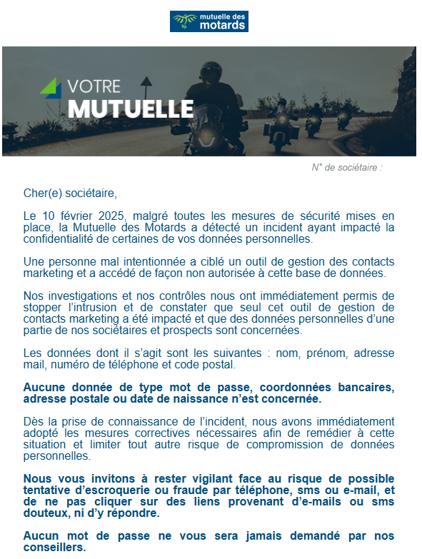 découvrez comment une fuite de données peut affecter votre assurance moto et les mesures à prendre pour protéger vos informations personnelles. informez-vous sur les risques et les solutions disponibles pour sécuriser votre contrat d'assurance.